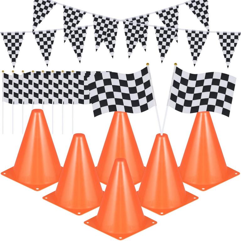 ABAIMA 19PCS RACE CAR PARTY SUPPLIES 
