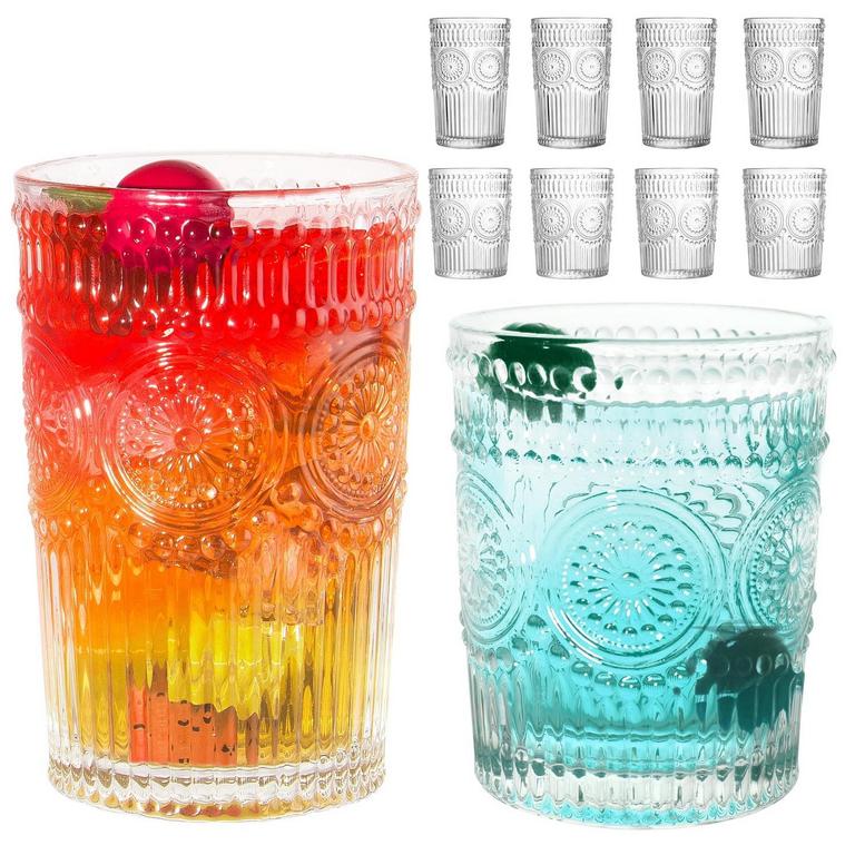 GOLDAREA DRINKING GLASSES 8PK
