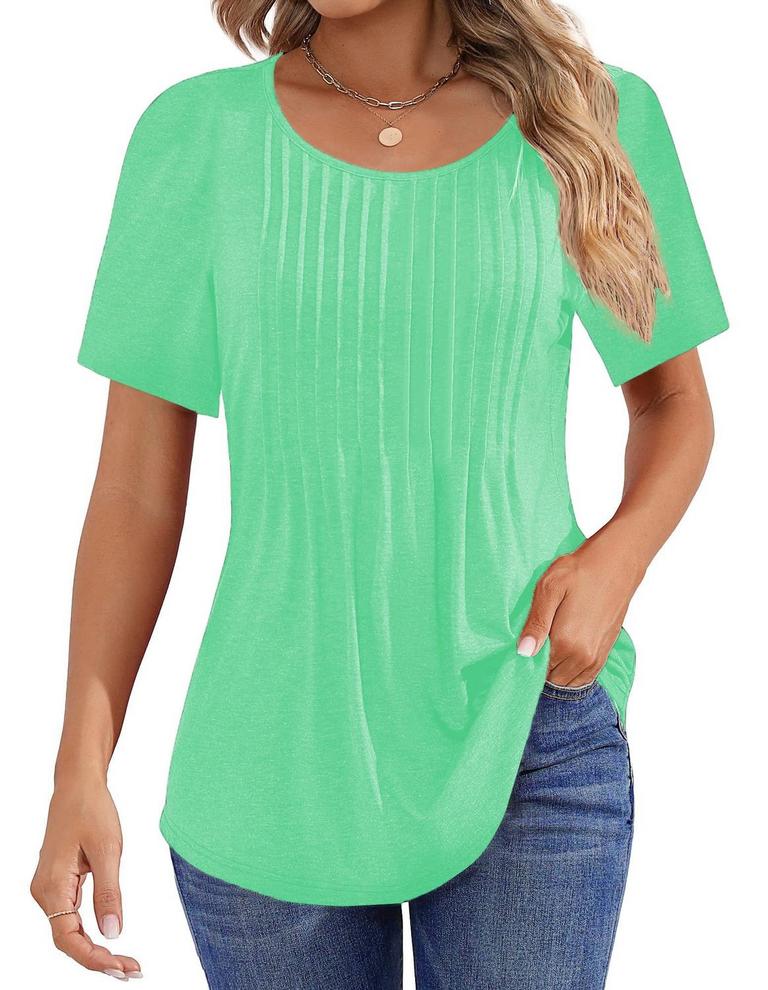 L PLEATED TUNIC
