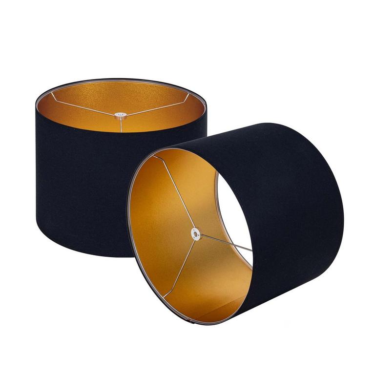 WELLMET DRUM LAMPSHADES 14IN 2PK