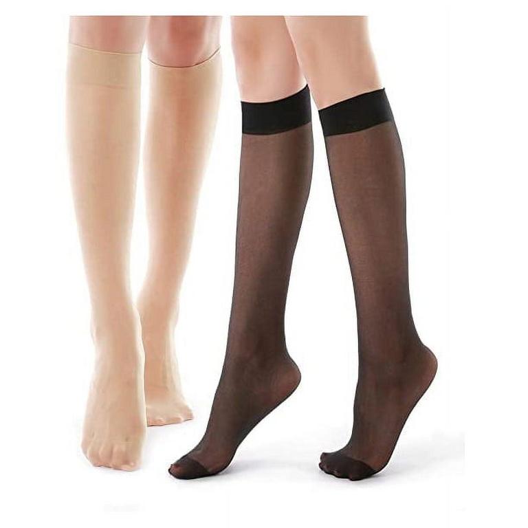 GY 9PK WOMENS KNEE HIGH PANTYHOSE O/S