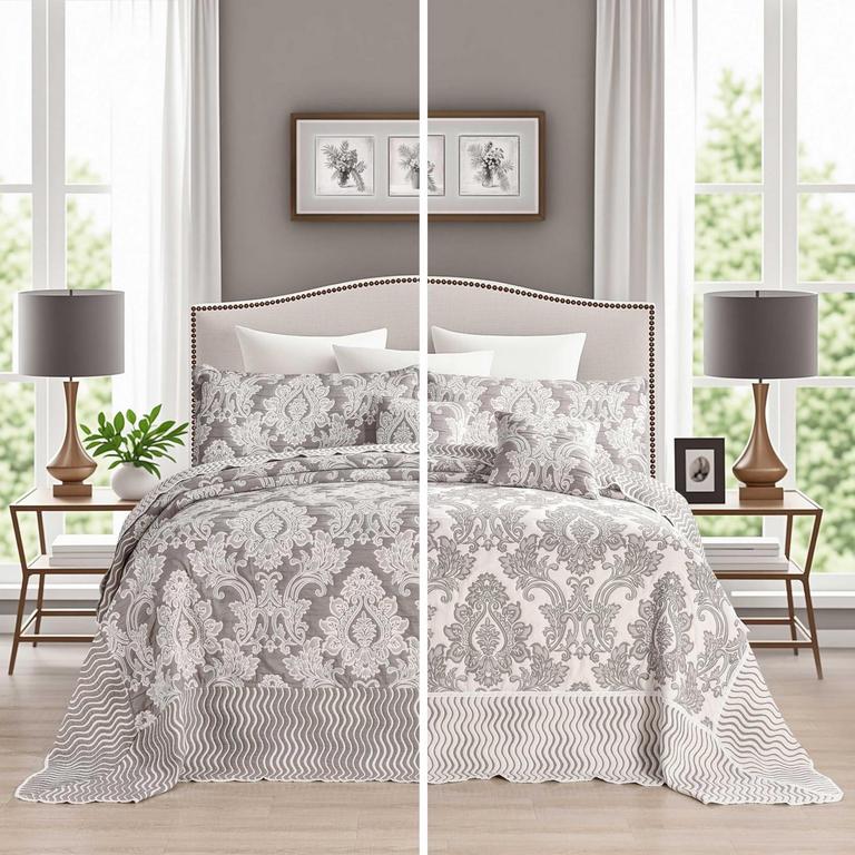 CHIINVENT OVERSIZED KING BEDSPREAD SET