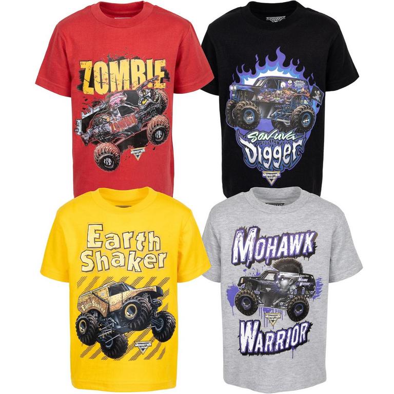 MONSTER JAM TSHIRTS 4T 4PK