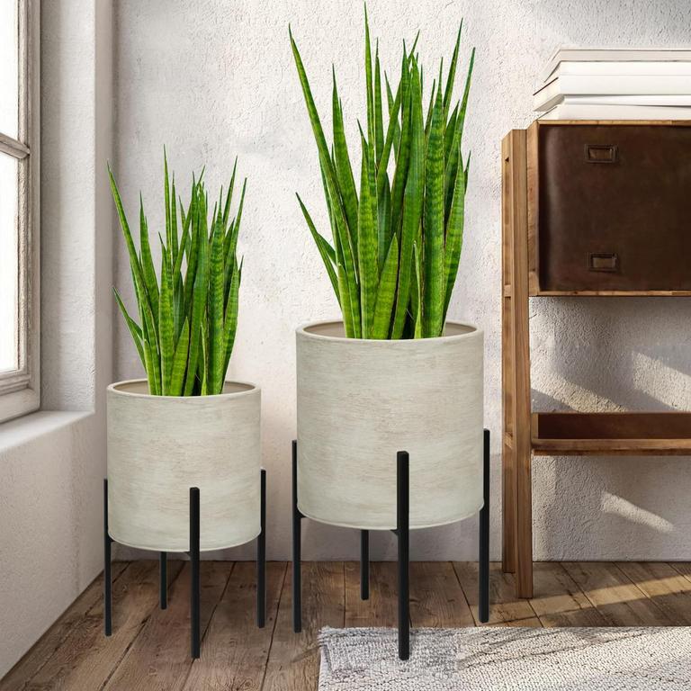 ARNIS PLANT POTS W/ STAND 2PCS