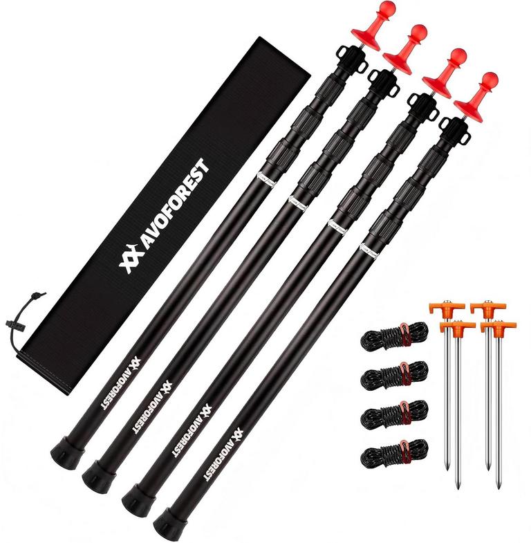 AVOFOREST TARP POLES 8.7FT 4PK