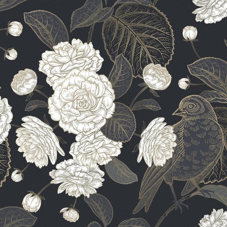 WALLERCITY FLORAL WALLPAPER 17.5 X 315IN