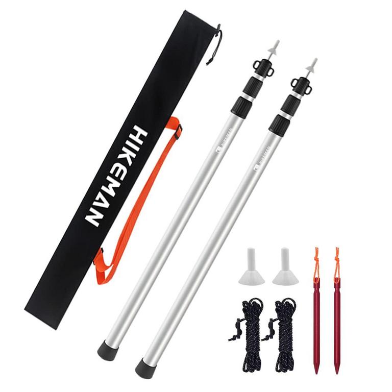 HIKEMAN TENT POLES SILVER 2PK