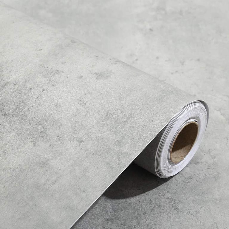 TAOGIFT 24IN X 117IN GREY WALLPAPER
