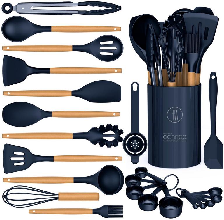 OANNAO SILICONE KITCHEN UTENSIL SET
