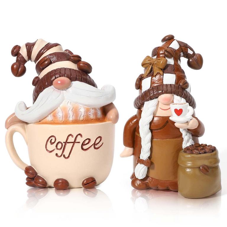 AYIEYILL COFFEE GNOMES DECOR 2PCS