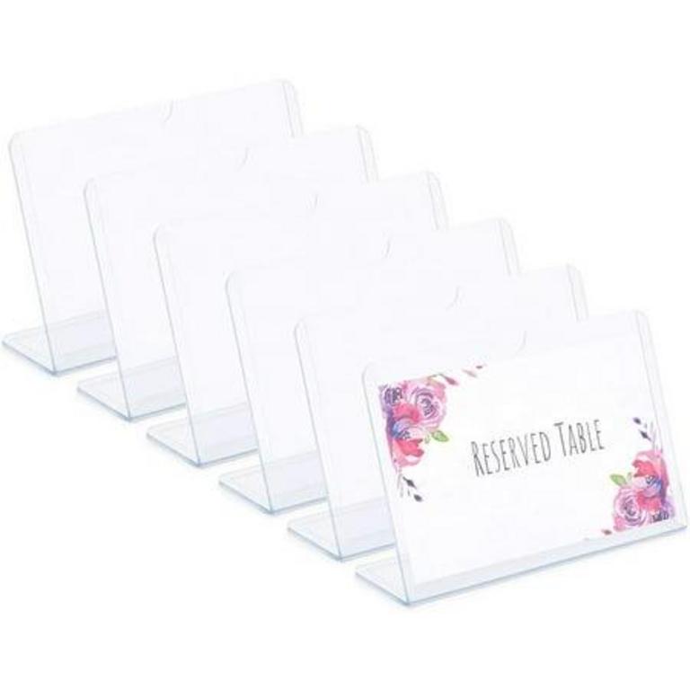 6PK 4X6IN SIGN HOLDERS