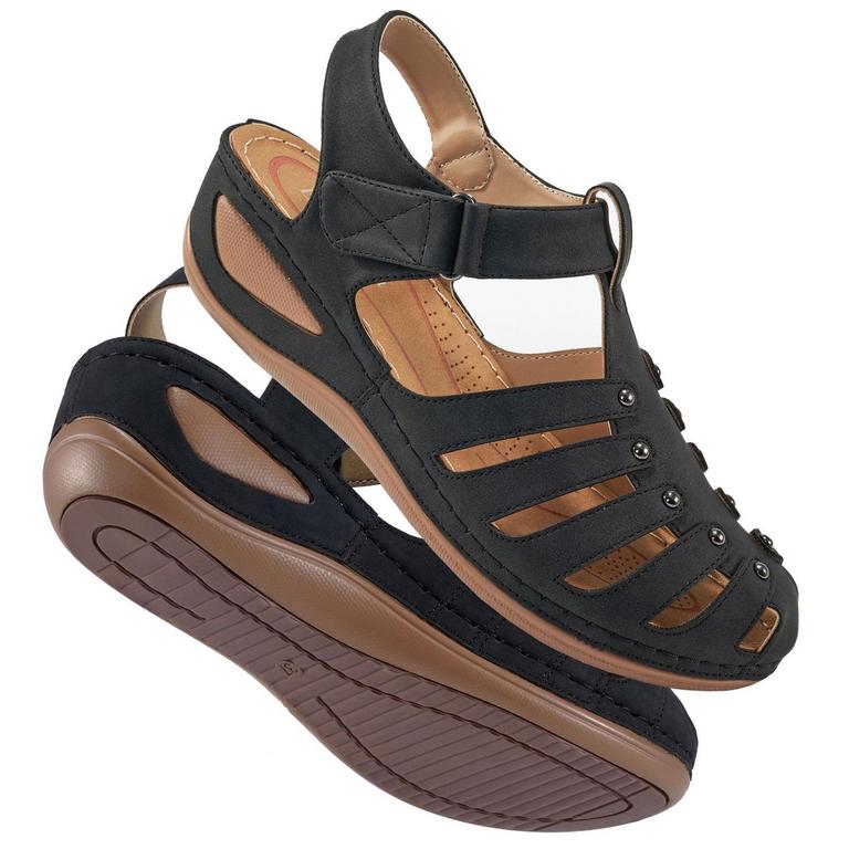 ABLANCZOOM WOMENS 10 CLOSED TOE SANDALS