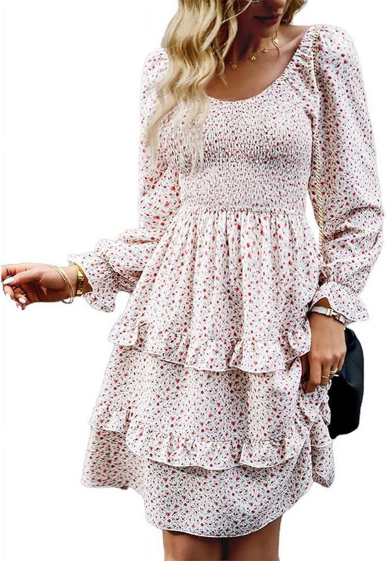 M CASUAL RUFFLE DRESS