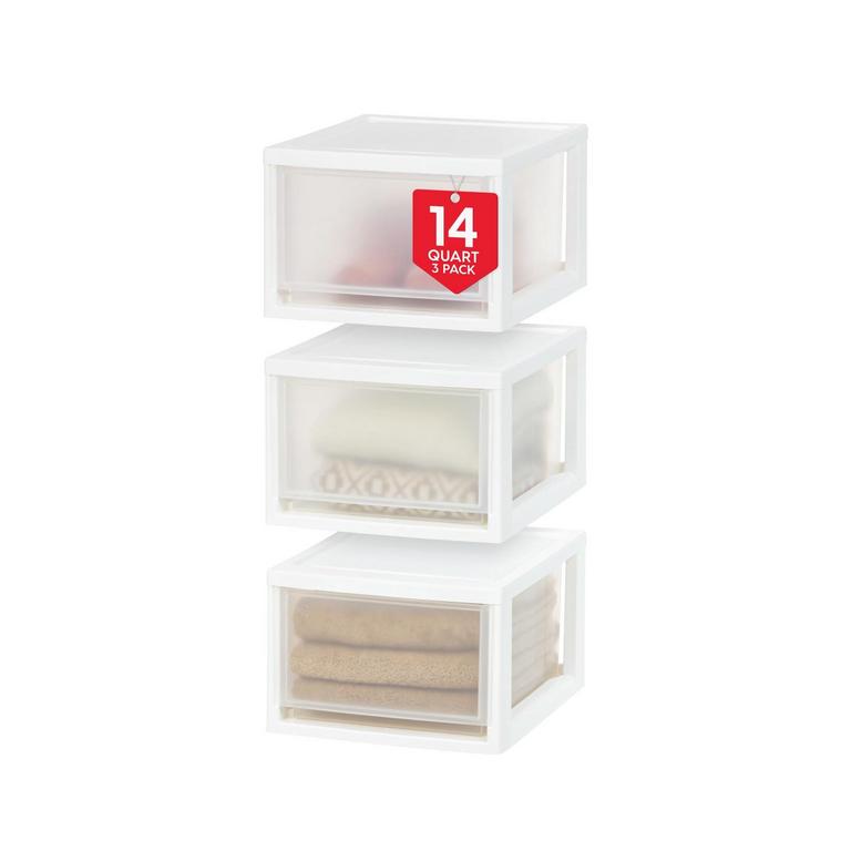 IRIS 14.5QT STORAGE DRAWERS 3PK