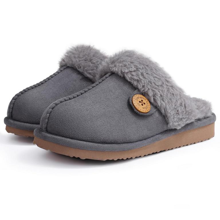 LITFUN FUZZY SLIPPERS WOMENS 8-8.5