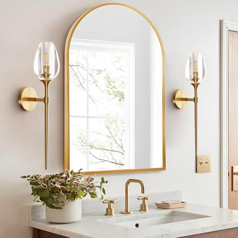 MINGFITOW 24IN BRASS WALL SCONCES 2PK