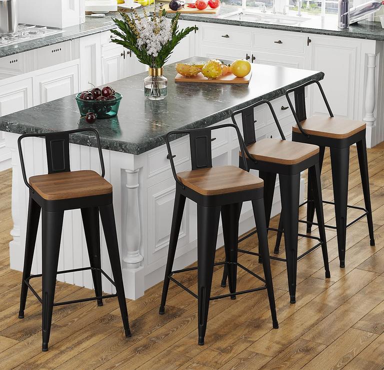 POINTANT BAR STOOLS 24IN 4PK