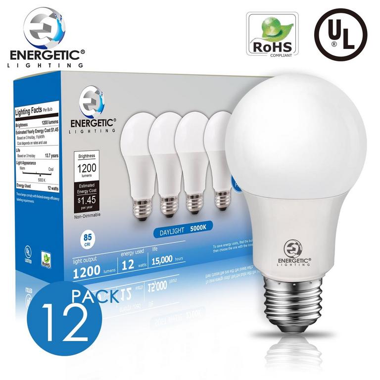 E ENERGETIC 12PK LED BULB