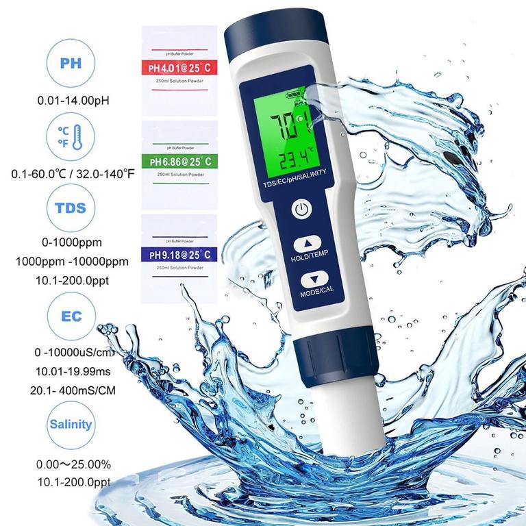 MATXABR 5-IN-1 WATER TESTER