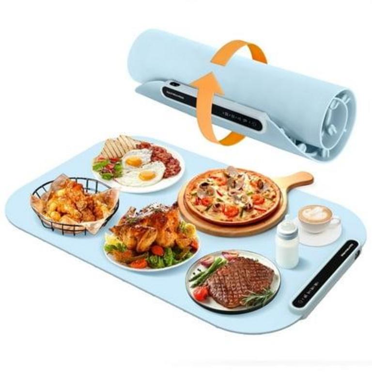 PORTABLE FOOD WARMING MAT, SILICONE