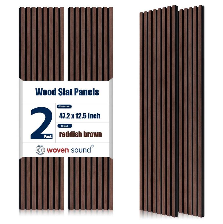 WOVEN SOUND WALL PANELS 47.2IN X 12.5IN 2PK