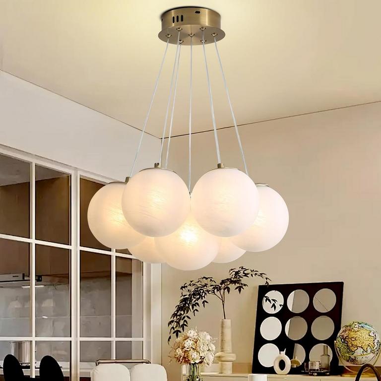 WANSI SHINE 7LT CHANDELIER 14.2"D