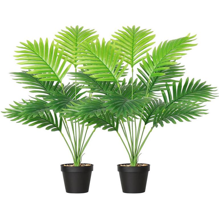 SOMYTING 26IN FAUX PALM PLANTS 2PK