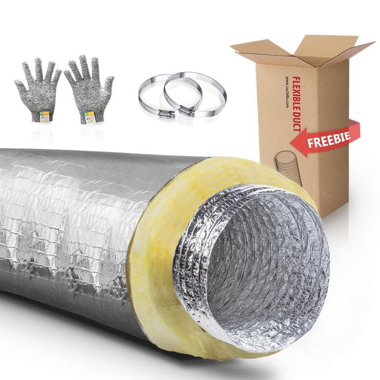 CUCHIILO 4IN X 25FT INSULATED DUCT