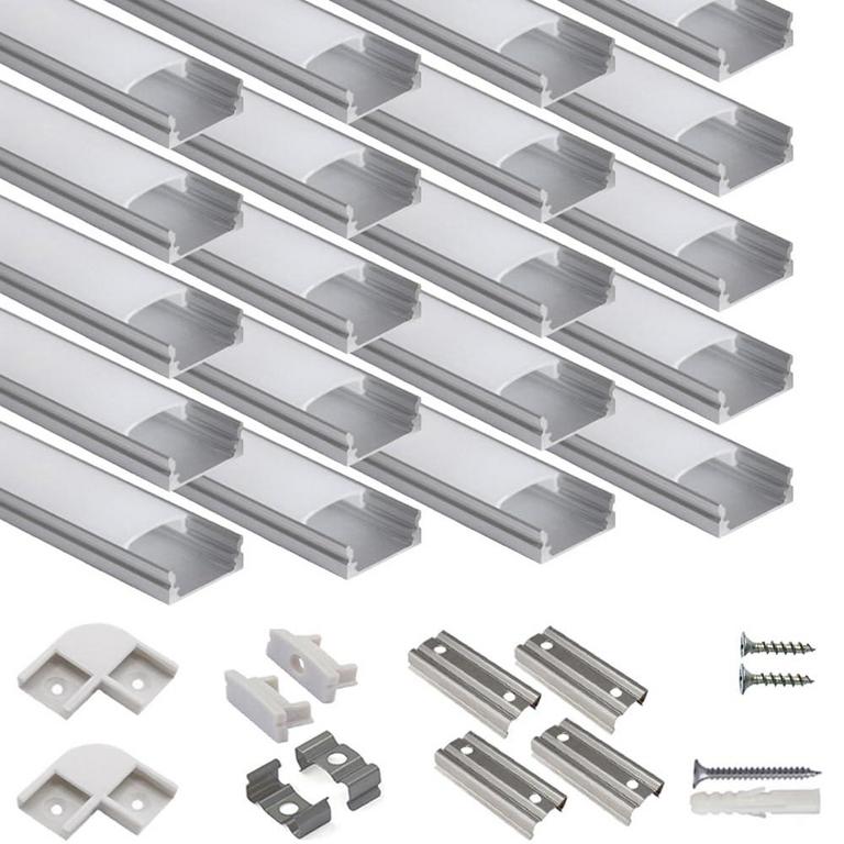 HUNHUN 20PK 3.3FT LED CHANNELS