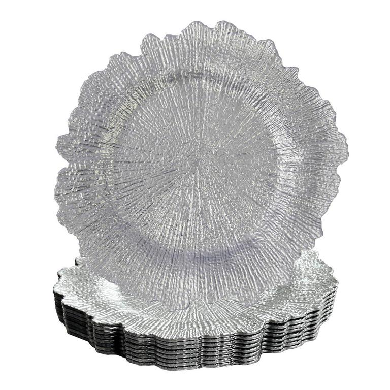 WELMATCH 13IN REEF CHARGER PLATES 12PK