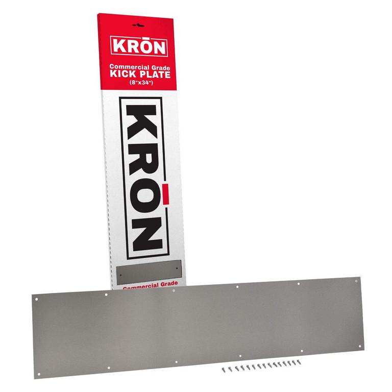 KRON SATIN NICKEL KICK PLATE