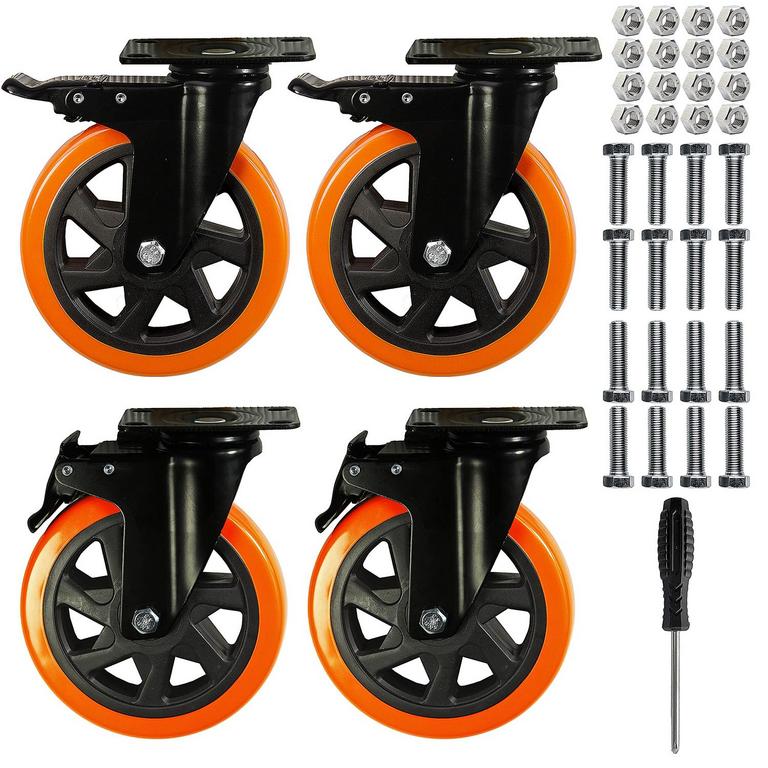 CXSHIMI 6IN HEAVY DUTY CASTER WHEEL SET