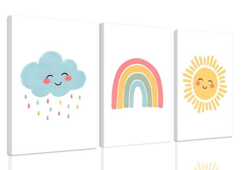 LINATKYY 3PCS 24IN X 16IN WALL ART