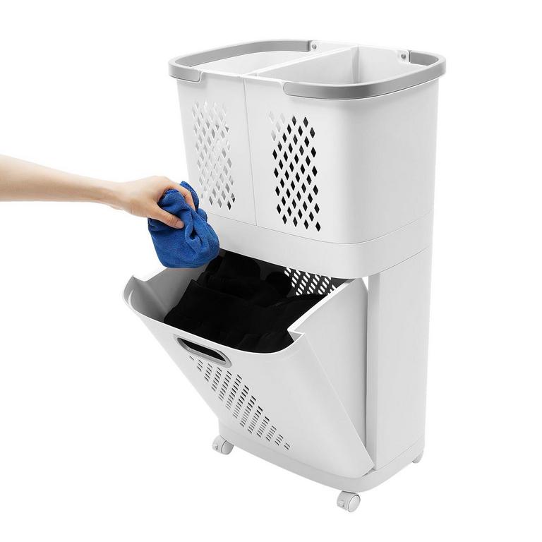 GOSHET 2-TIER LAUNDRY BASKET