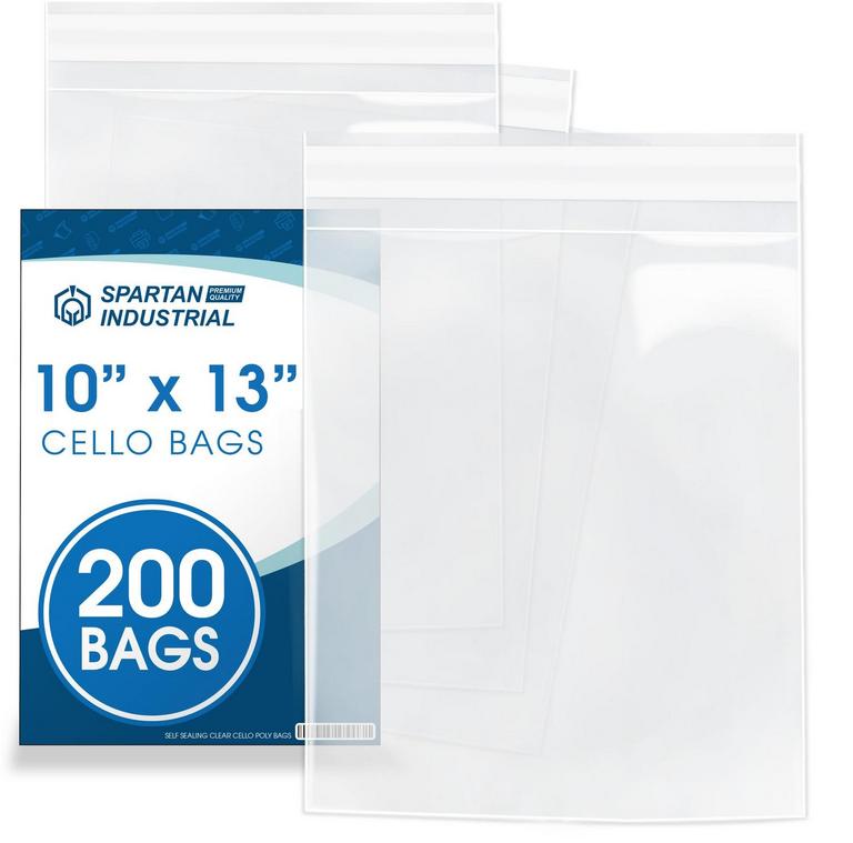 200PK 10X13IN CELLO BAGS