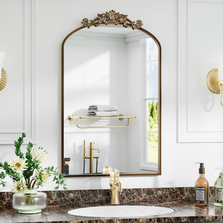 DEWFIG 36IN X 24IN ARCHED MIRROR