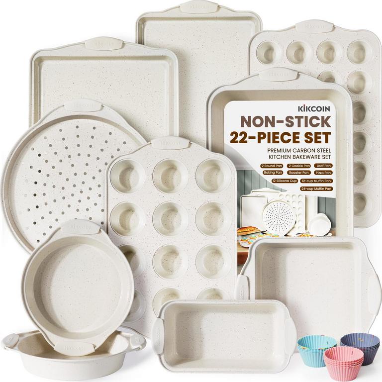 KIKCOIN 22PC BAKING PANS SET