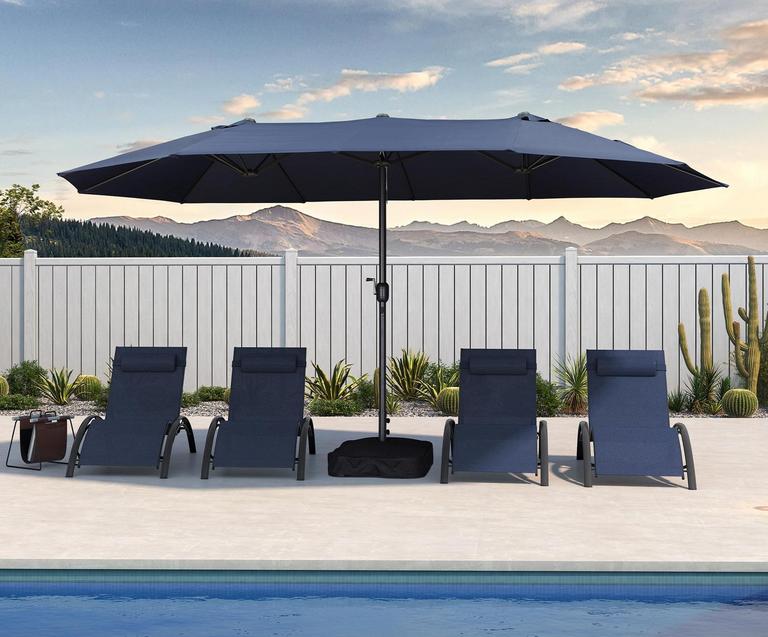PURPLE LEAF 15FT PATIO UMBRELLA