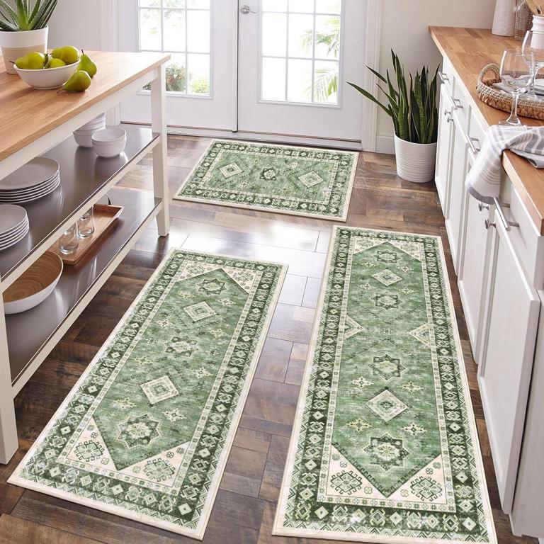 MEYJEY VINTAGE KITCHEN RUGS 3PCS