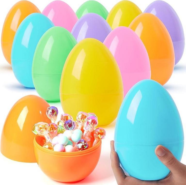 NOBRAND 12PC JUMBO EASTER EGGS