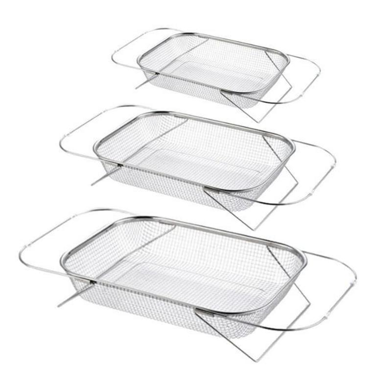 STEEL STRAINER BASKET SET