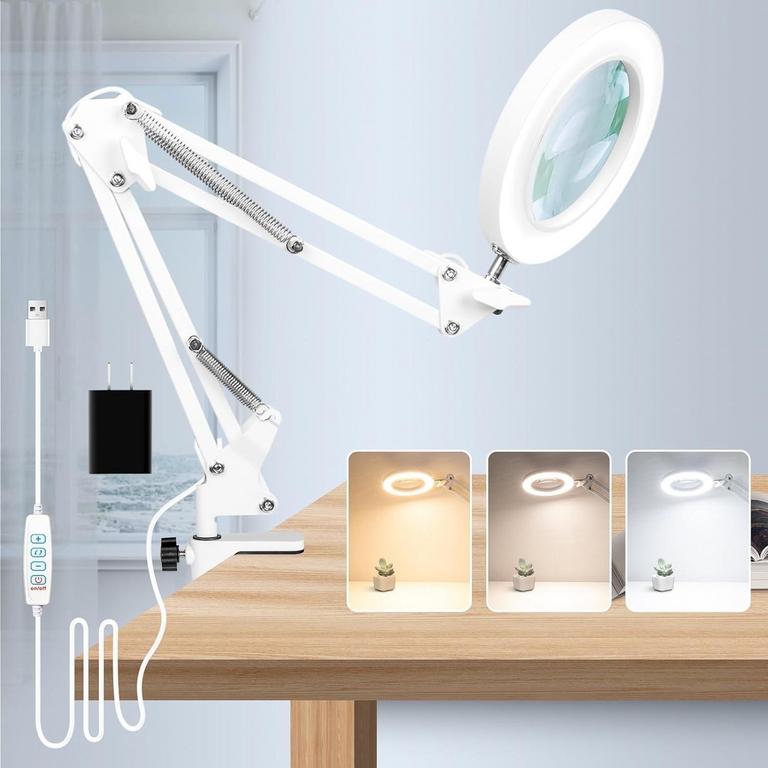 LED MAGNIFYING LAMP WHITE
