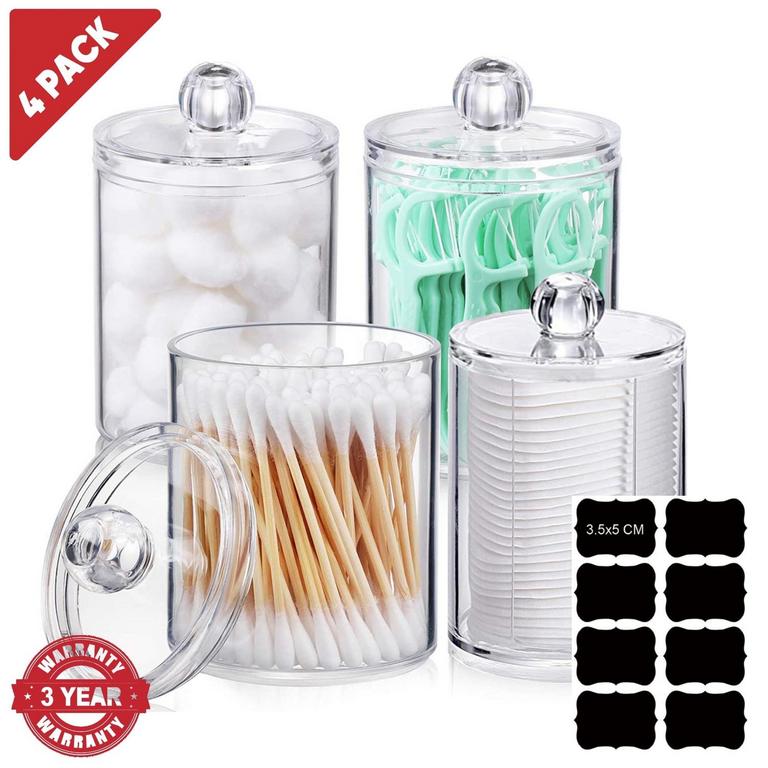 PORTABLEOUT VANITY JARS 4PK