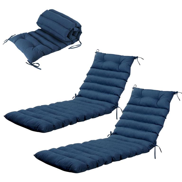 PERFECT GARDEN CHAISE CUSHION 76IN X 23IN 2PK