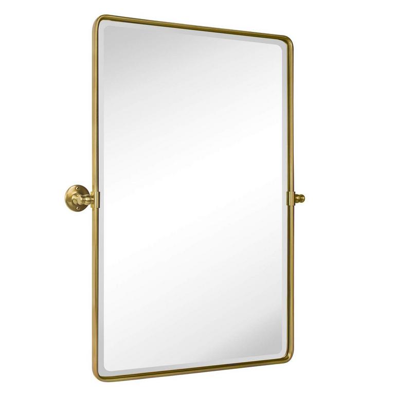 TEHOME 27IN X 35IN GOLD MIRROR