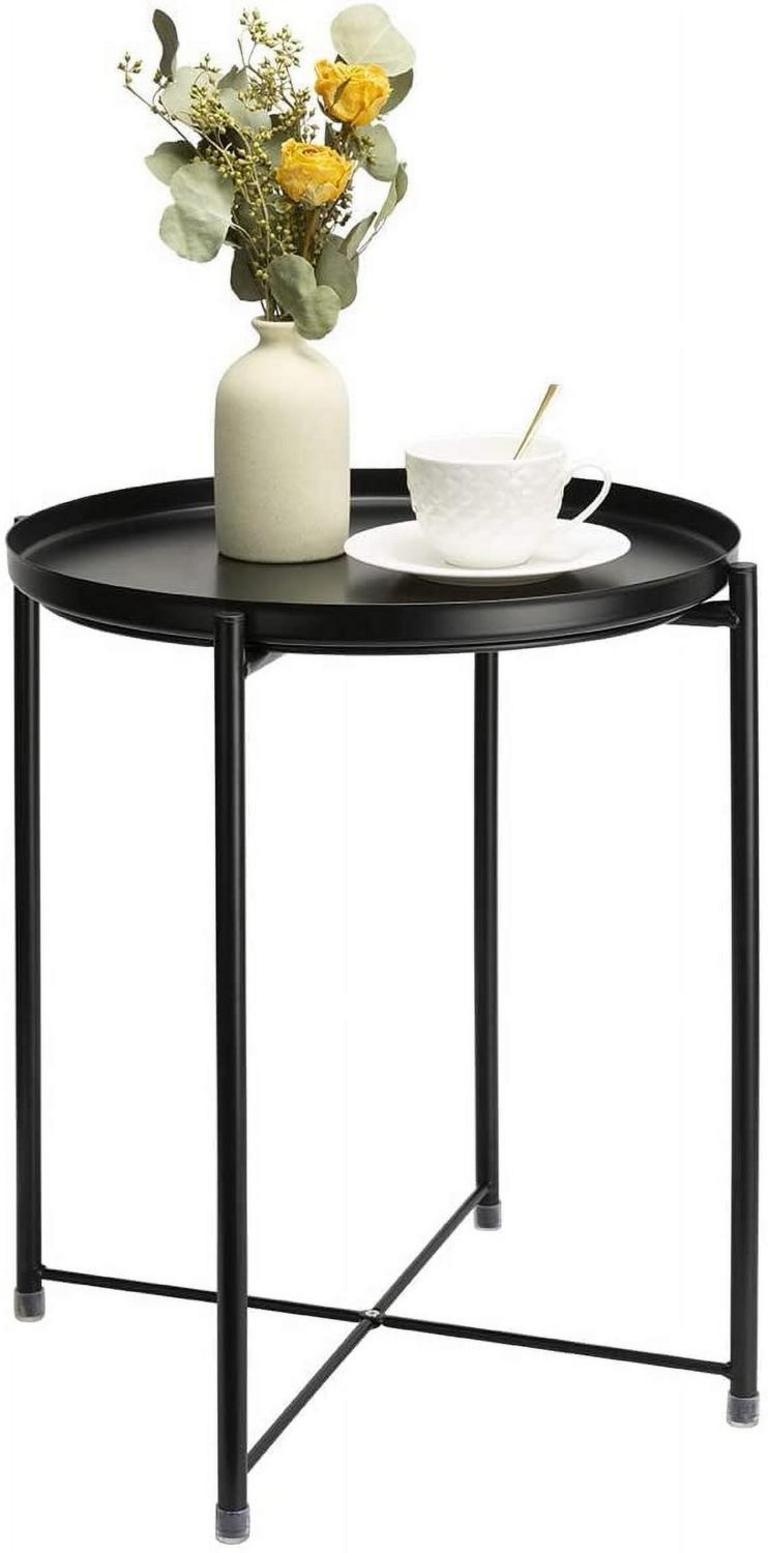 METAL ROUND SIDE TABLE