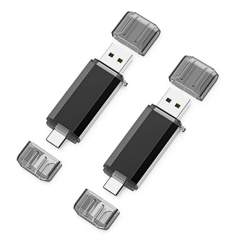 2PK 128G 2-IN-1 FLASH DRIVES