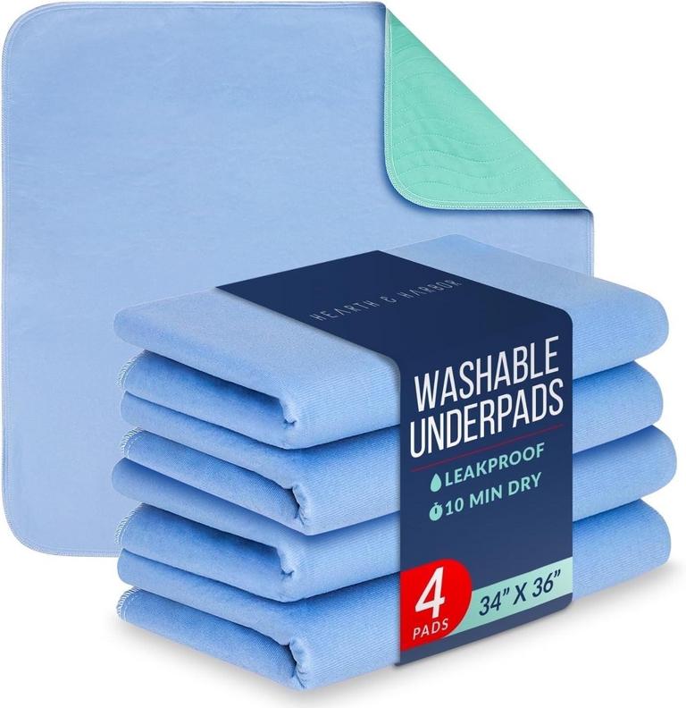 HOEY 36IN X 34IN BED UNDERPADS 4PK