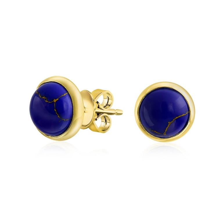 LAPIS STUD EARRINGS