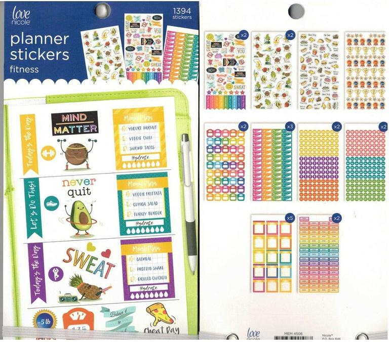 LOVE NICOLE PLANNER STICKER PK